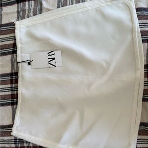 Zara Cream White Pencil Skirt for Women